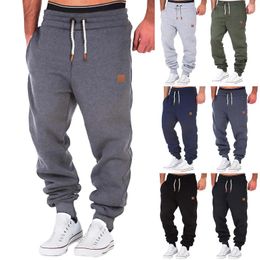Men's Pants Men Splicing Printed Overalls Casual Pocket Sport Work Trouser Memory Boy