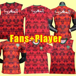 2023 2024 Morocco Soccer Jerseys HAKIMI ZIYECH National Team Mens 23 24 Special Edition Boufal SAISS EL- ARABI FAJR EN-NESYRI Mazraoui Football Shirt Fans player