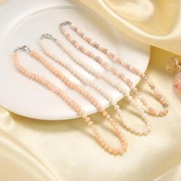 Pendants Natural Fresh Water Pearl Necklace For Women Beads Handmade 5-7mm 45mm Fashion Jewellery Gift