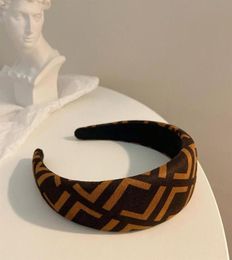 NEW Designer Headband Accessories Hair Hoops Fl Letters Headwrap Woman Brown Headwraps Luxurys Designers Jewelry202S6080910