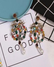 Dangle Chandelier Earrings Hoop Huggie Charm Designer Man Women Unisex Earring Two Pieces Jewellery Buckle Jewelry4542233