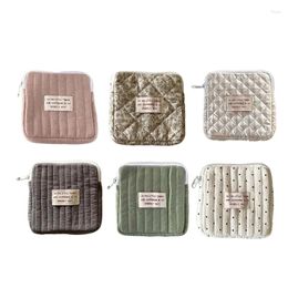 Storage Bags Multifunctional Sanitary Pad Flower Pattern Reusable Napkin Organiser Women Pouch Bag Portable Makeup