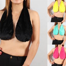 Scarves Women Ata Towel Big Size Nursing Bra Hanging Neck Wrap Soft Cotton Breastfeeding Underwear Sexy