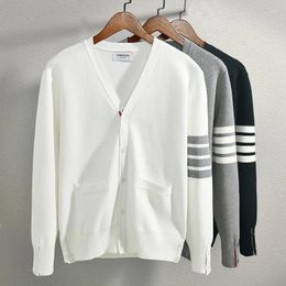Men's Sweaters Top Grade Cotton Brand Designer Fashion Knit Graphic Cardigan For Men Sweater Casual Korean Coats Jacket Mens Clothing 2023