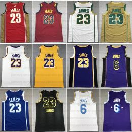 Custom Men Youth Kids 6 23 James Basketball Jerseys Retro Jersey High School City Mesh 75th Anniversary Jersey