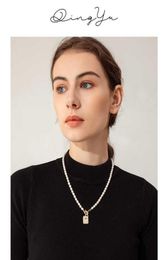 High sense natural pearl necklace women039s fashion light luxury minority design 2021 new simple autumn and winter sweater chai4722083