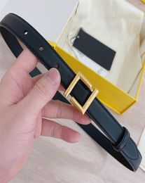 Luxury Designer Belts Womens Fashion F Gold Buckle Waistband Cowskin Belt For Woman Thin Leather Girdle Ladies Designers Belt2006817