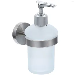 Liquid Soap Dispenser Stainless Steel Wall Mount Manual Lotion Pump For Bathroom Kitchen Home El