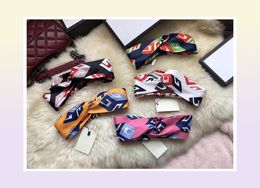 Designer 100 Silk Cross Headband Women Girl Elastic Hair bands Retro geometric letter Turban Headwraps Gifts281j9494854