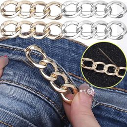 Brooches 2PCS Women's Clothing Brooch Set Smooth Chain For Women Lapel Pin Tightening Waist Buckle Diy Accessories