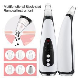 Electric Blackhead Remover LED Light Therapy Vacuum Acne Black Spots Removal Deep Cleansing Pore Cleaner Skin Care Tools 231225
