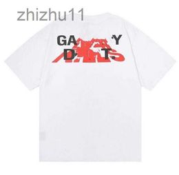 Galleries Tee Depts t Shirts Mens Designer Fashion Short Sleeves Cottons Men Women Tees with Letters Luxury Black White Shirt Brand Clothing PERB E2BR