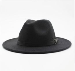 FashionImitation Woollen Women Men Ladies Fedoras Top Jazz Hat European American Round Caps Bowler Hats8542459