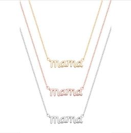 Small Mama Mom Mommy Letters Necklace Stamped Word Initial Love Alphabet Mother Necklaces for Thanksgiving Mother039s Day Gifts9354169