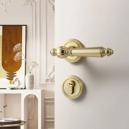 Door Lock Handle Bedroom Room Bathroom Office el Apartment Interior Lever Set 231225