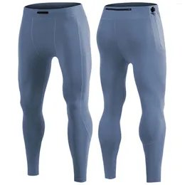 Men's Pants Fall And Winter Solid Colour Elastic Quick Drying Leggings Sweat Basketball Male Trousers Track Apparel