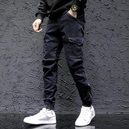 Men's Pants Mens Cargo Spring Autumn Fashion Male Casual Pencil Trousers Sports Classic Fit Multi Pockets Men Clothing