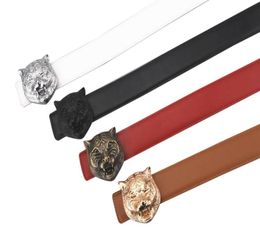 2022 Belt Designer Belts For Men Copper Black Gold Silver Senior Tiger Head Buckle Belt Fashion Luxury Leather Casual Women Men Be6179784