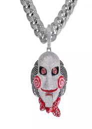 Pendant Necklaces 2021 Statement Chunky Iced Out Big Size Bling 6ix9ine Chain Clown 69 Tekashi69 Necklace Saw Billy11365754