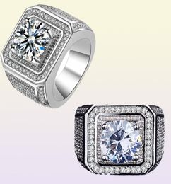 Hiphip Full Diamond Rings For Mens Women039s Top Quality Fashaion Hip Hop Accessories Crytal Gems 925 Silver Ring Men039s Ri2354038