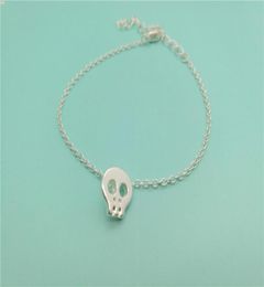 10pcs Simple Animal small Skull Face Head Bracelets Tiny Sugar Skull Bracelet Cute Skeleton Bracelet for women jewelry7115454
