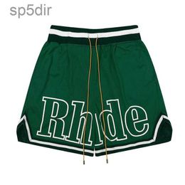 Rhude Mens Shorts Designer Short Men Summer Casual High-quality Men's Beach Breathable Waterproof and Sweat Absorbing Clothing Hj1 1ZM4