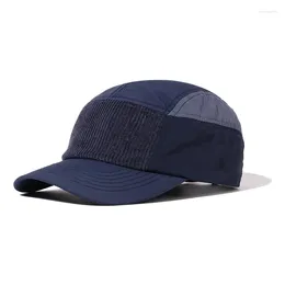 Ball Caps Autumn Mens 5cm Short Brim Colorblock Baseball Cap Unisex Outdoor Sports Quick Dry Snapack Umpire Dad Hats Bone