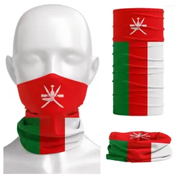 Scarves Oman Flag Pattern Bandana Neck Gaiter Outdoor Sports Balaclava For Men Women Cycling Tube Face Cover Mask Scarf Hiking Headwear
