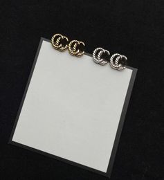 2022 G Fashion classic C letter Hoop Huggie for women to send lover diamond gold party allmatch earrings Jewellery gift4202245
