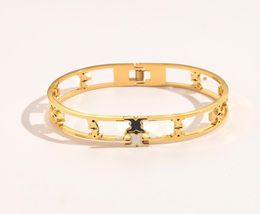 New Style Bracelets Women Bangle Luxury Designer Letter Jewelry 18K Gold Plated Stainless steel Wedding Lovers Gift Bangles Wholes1199431
