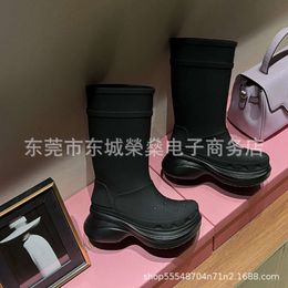 women boots Rubber Boot Outdoor Rain Boot Long Sleeve ankle boots balencaga ESSFL