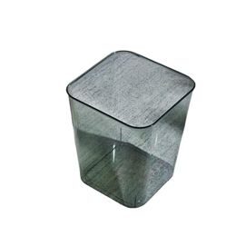 Bins Acrylic trash can transparent household large opening multipurpose storage bin for people to stand in with high appearance and la