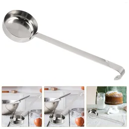 Spoons Pizza Sauce Spoon Scoop With Handle Kitchen Measuring Soup Long Ladle Flat Baking For Cooking Use Stir Mini Foods