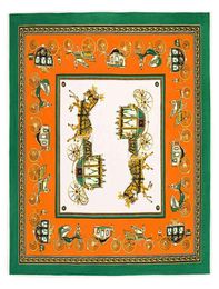 130cm Women Silk Scarf Brand Square Large Horse Print Foulard Luxury Bandana Design Wrap 1355544242