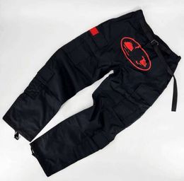 Cortez Alcatraz Cargo pants Multi pocket side button loose casual sports straight leg leggings men yhh6888