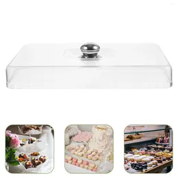 Dinnerware Sets Transparent Cover Dome Clear Acrylic Cake Stand Plastic Decorative Glass Top Dining Table Protective Case