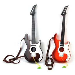 Simulation Bass Guitar 4 Strings Mini Musical Instruments Educational Toys For Kids Beginners Party Favor Random Color 231225