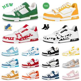 Designer Shoes Loafers Casual Shoe Mens Womens Trainer Outdoor Walking Trainers high tops quality Platform Shoes Calfskin Leather Abloh Overlays Platform Tennis