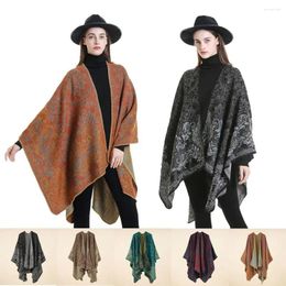 Scarves Winter Warm Fleece Shawl Luxury Elegant Double-sided Thicken Cloak Cardigan Plush Wraps Scarf