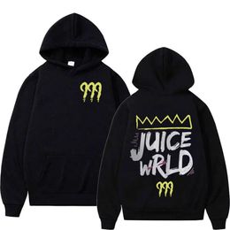 999 Hoodies Rapper Music Sweatshirts Men Women Hip Hop Streetwear Juice Wrld Print Long Sleeve Fleece Pullover Unisex