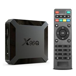 X96Q TV Box Android 10.0 Allwinner H313 Quad Core 1GB 8GB 2GB 16GB Smart Media Player 2.4G Wifi 4K Set Top TVBox 1G8G 2G16G