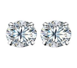 For Fashion Earring Crystal 3mm 4mm 5mm 6mm 7mm Five Zircon Stud Earrings Jewellery 1Pair Women Men Classic3308497