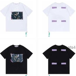 T-shirts 2023 Designer New Mens Luxury White Classic t Shirt Arrow Graffiti Sweatshirt and Women Fashion Coupl Tee Multiple Styles Hip Hop T-shirt X3P2