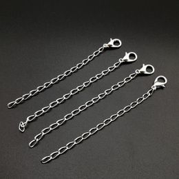 100pcs silver plated necklace chain extenderlobster clasp fashion act the role ofing is tasted necklace bracelet link chain273n