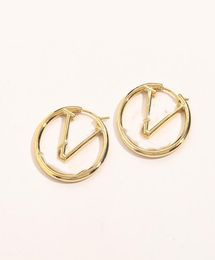 Luxury Brand Designers Letters Ear Stud Real Gold Plating Earrings Eardrop Stainless Steel Classic Women Copper Zircon Steel Seal 8479481