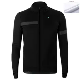 Racing Jackets BIEHLER Men's Winter Professional Team Bike Warm Sweatshirt Long Sleeve Comfort Wool Top Tracksuit