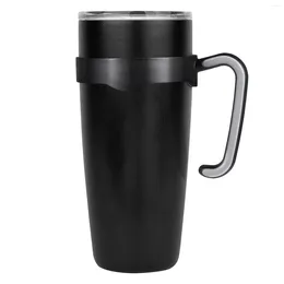 Water Bottles OMZ Thermal Mug Handle Anti-slip Adjustable Tumbler Compatible For 20oz (Black)