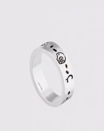 Fashion luxury Sterling silver Unisex Rings Ghost Designer Jewelry Ring for Man Women9171438