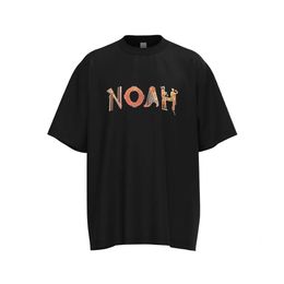 24Ss NOAH NYC CORE Angel Wings Small Fashion Brand American Summer Pure Cotton Loose Men's Couple Short sleeved T-shirt