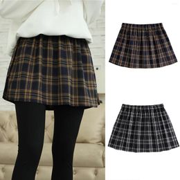 Ethnic Clothing Plaid Small Fart Curtain Women'S Autumn And Winter Sweater Base Artefact Skirt Shirt Hem Cover Hip Inside Fold Wear